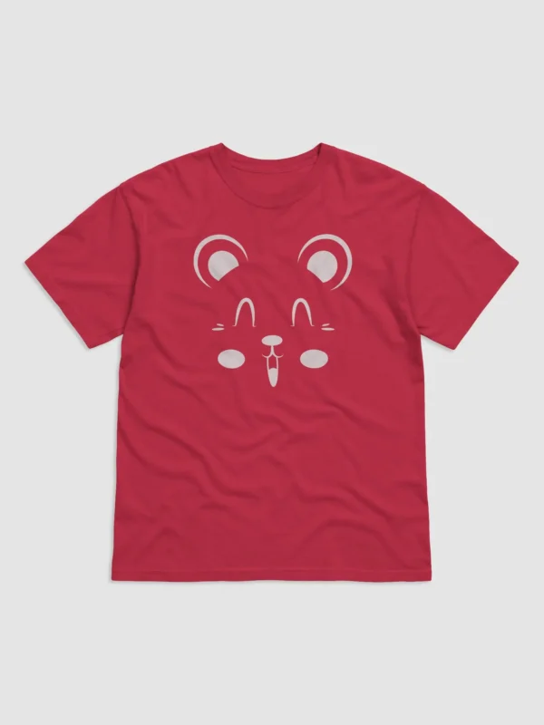 Teddy Bear Face Design Garment-Dyed Heavyweight T-Shirt - Image 4