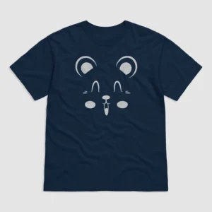 Teddy Bear Face Design Garment-Dyed Heavyweight T-Shirt