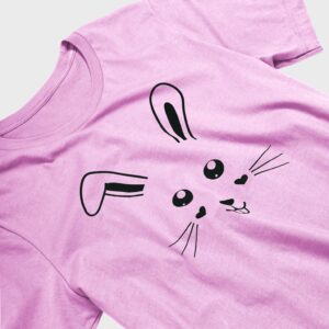 Cute Bunny Face Design Unisex T-Shirt