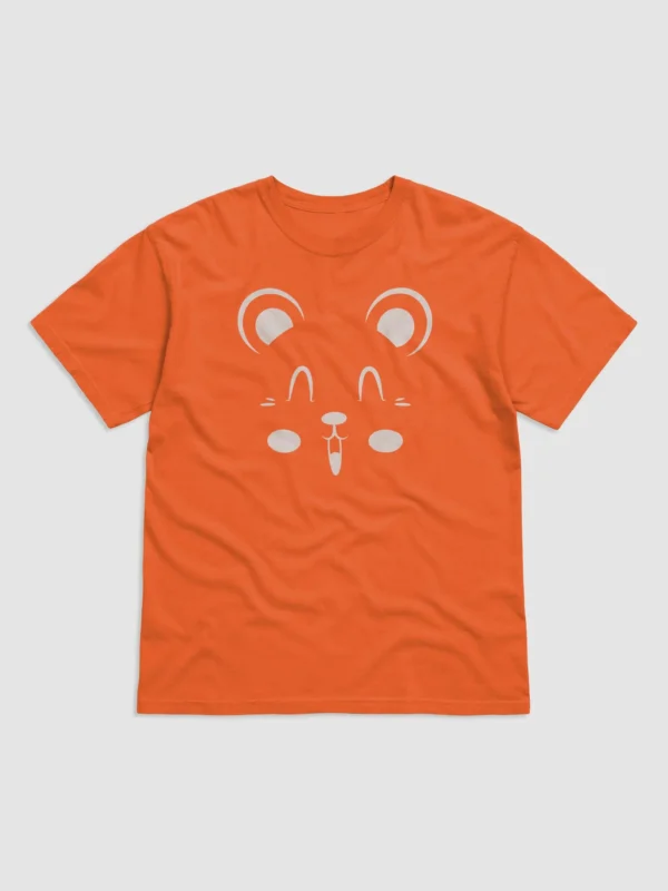 Teddy Bear Face Design Garment-Dyed Heavyweight T-Shirt - Image 3