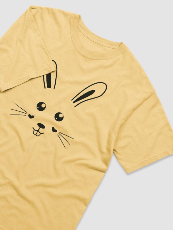 Cute Bunny Face Garment-Dyed Heavyweight T-Shirt