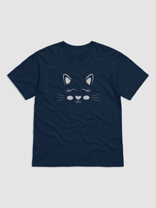 Cute Cat Face Design Garment-Dyed Heavyweight T-Shirt
