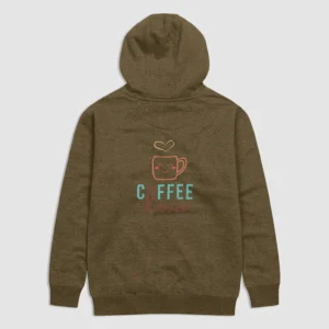 Coffee Lover Design (Back Side) Cotton Heritage Unisex Premium Hoodie