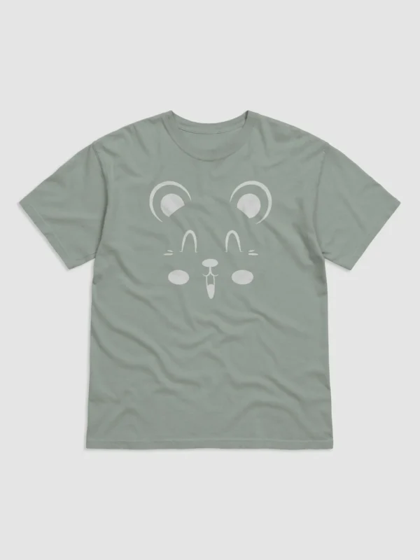 Teddy Bear Face Design Garment-Dyed Heavyweight T-Shirt - Image 2