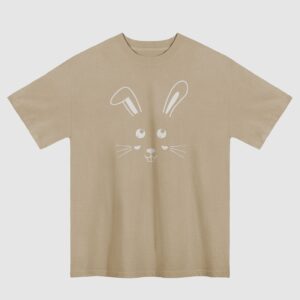 Cute Bunny Premium Oversized Faded T-Shirt
