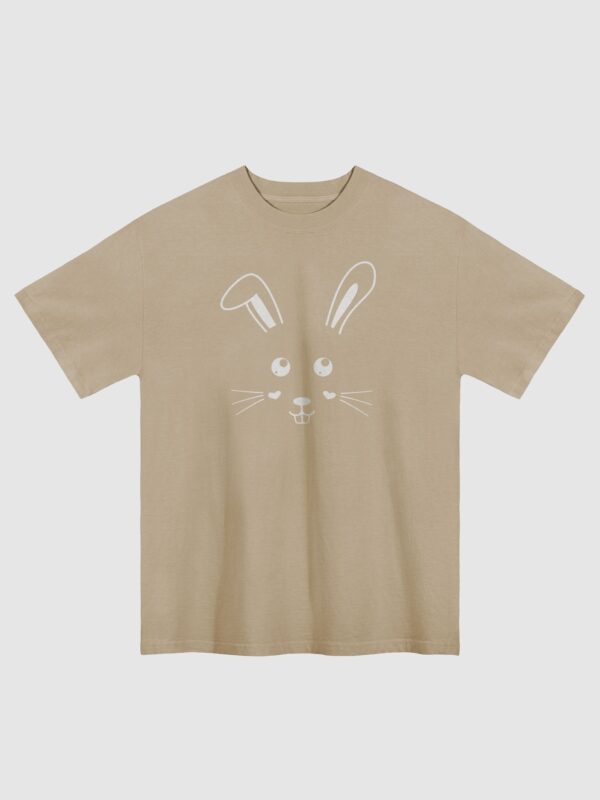 Cute Bunny Premium Oversized Faded T-Shirt