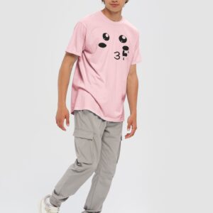 Flying Kiss Smiley Face Design Garment-Dyed Heavyweight T-Shirt