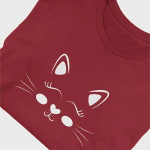 Adorable Cat Face Unisex T-Shirt - Perfect Gift for Cat Lovers