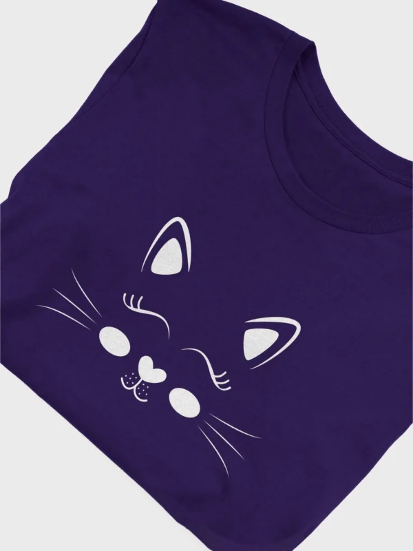 Adorable Cat Face Unisex T-Shirt - Perfect Gift for Cat Lovers - Image 3