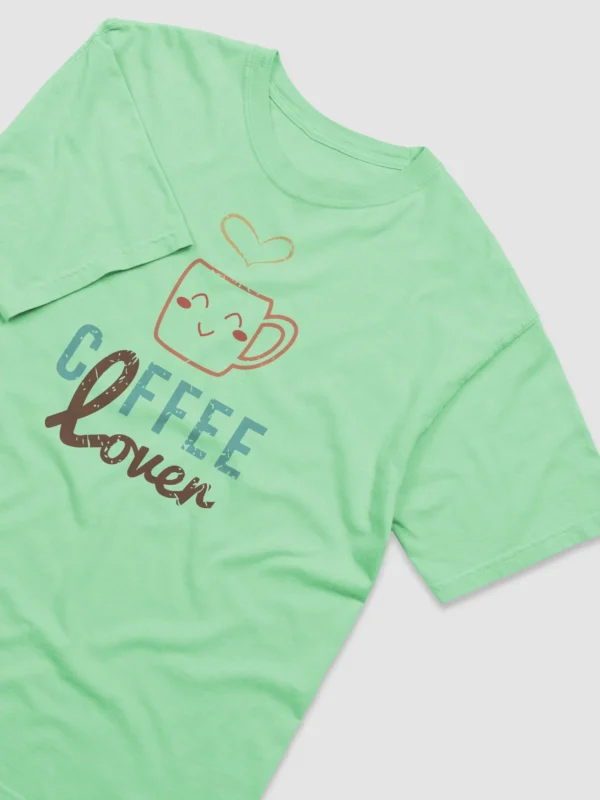 Coffee Lover (Vintage Style) Garment-Dyed Heavyweight T-Shirt - Image 5
