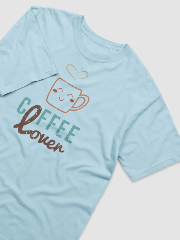 Coffee Lover (Vintage Style) Garment-Dyed Heavyweight T-Shirt - Image 3
