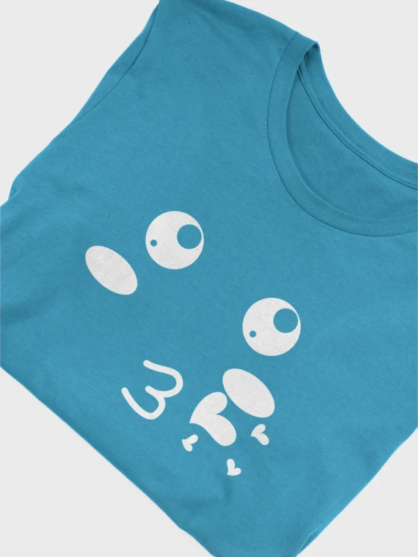 Flying Kiss Smiley Unisex T-Shirt, Supersoft T-Shirt - Image 3