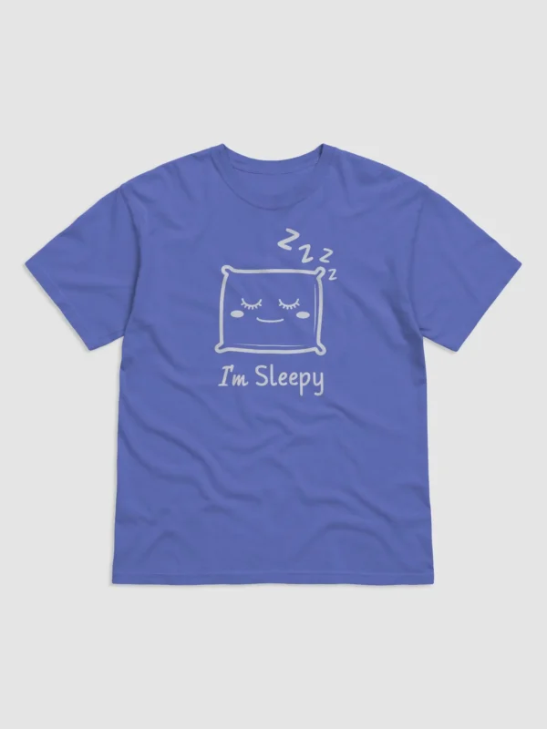 "I'm Sleepy" Design Garment-Dyed Heavyweight T-Shirt - Image 4