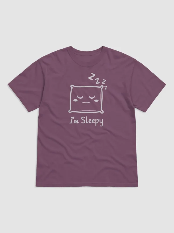 "I'm Sleepy" Design Garment-Dyed Heavyweight T-Shirt - Image 2