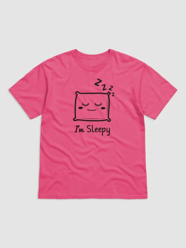 "I'm Sleepy" Design Garment-Dyed Heavyweight T-Shirt, Unisex T-Shirt - Image 4