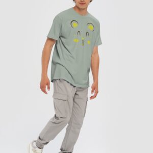 Hamster Face Design Garment-Dyed Heavyweight T-Shirt