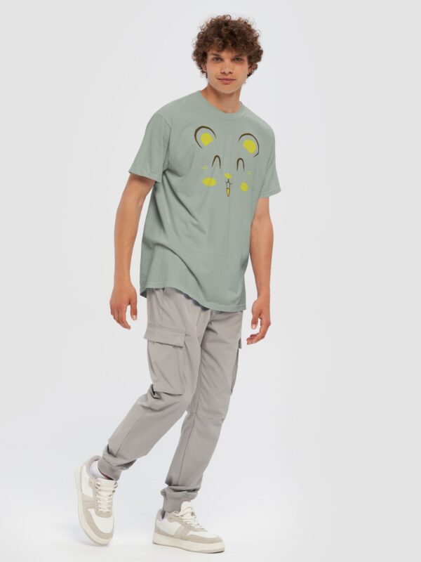 Hamster Face Design Garment-Dyed Heavyweight T-Shirt