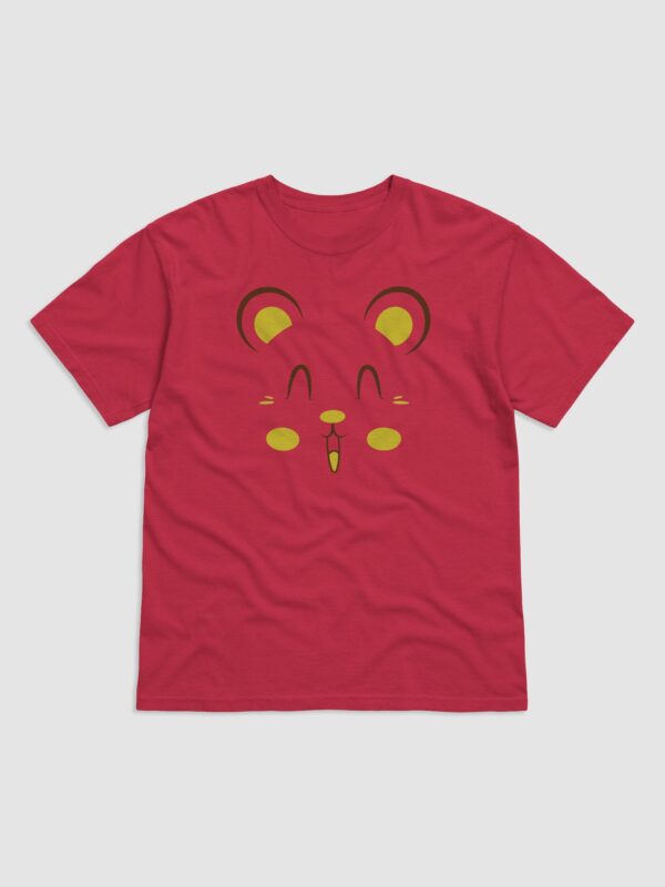 Hamster Face Design Garment-Dyed Heavyweight T-Shirt - Image 4