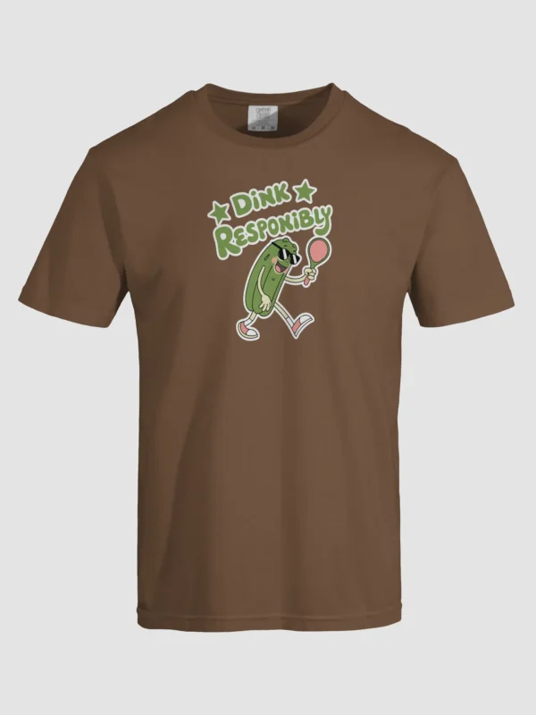 Playful Dink Responsibly Pickleball Unisex Garment-Dyed T-shirt - Image 4