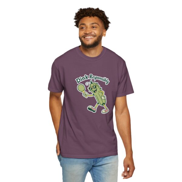 Dink Responsibly Pickleball Unisex Garment-Dyed T-Shirt - Image 5