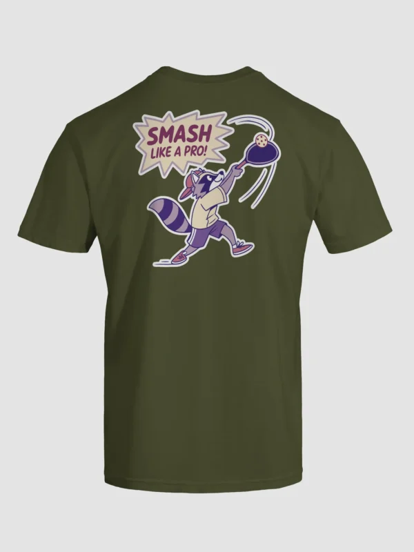 Pickleball T-Shirt - Smash Like a Pro Unisex Garment-Dyed T-shirt (Back Print) - Image 4