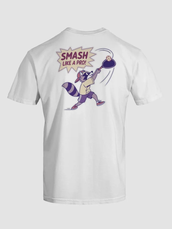 Pickleball T-Shirt - Smash Like a Pro Unisex Garment-Dyed T-shirt (Back Print) - Image 5