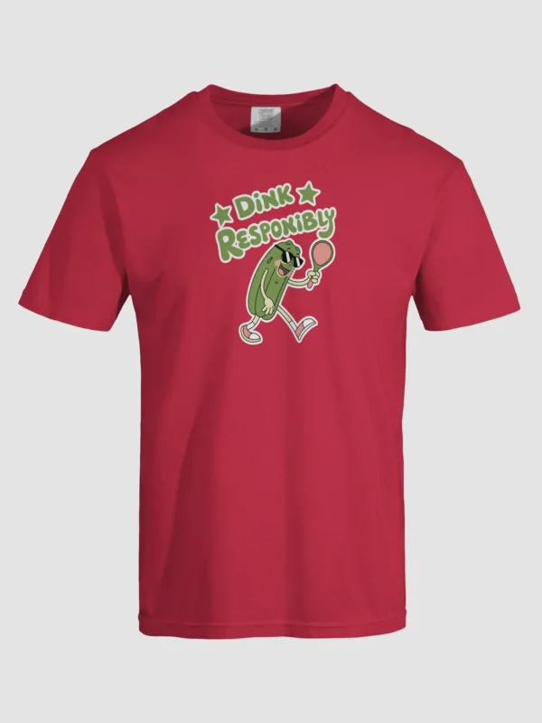 Playful Dink Responsibly Pickleball Unisex Garment-Dyed T-shirt - Image 2
